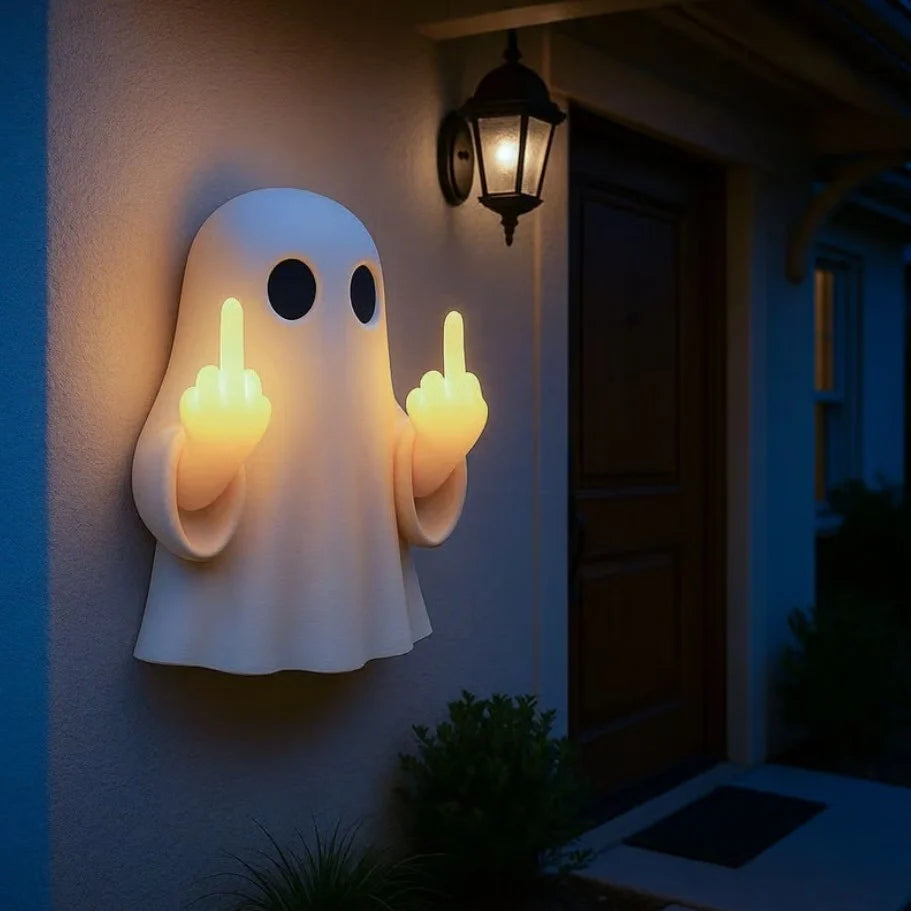 Ghost middle finger night light