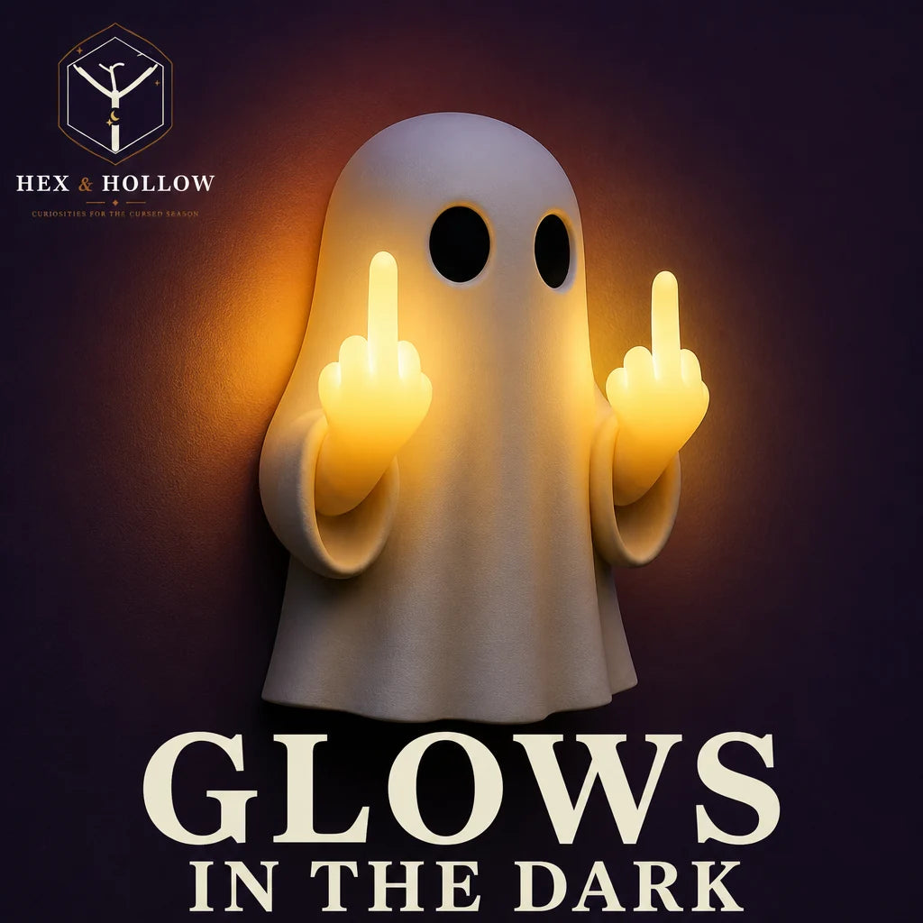 Ghost middle finger night light